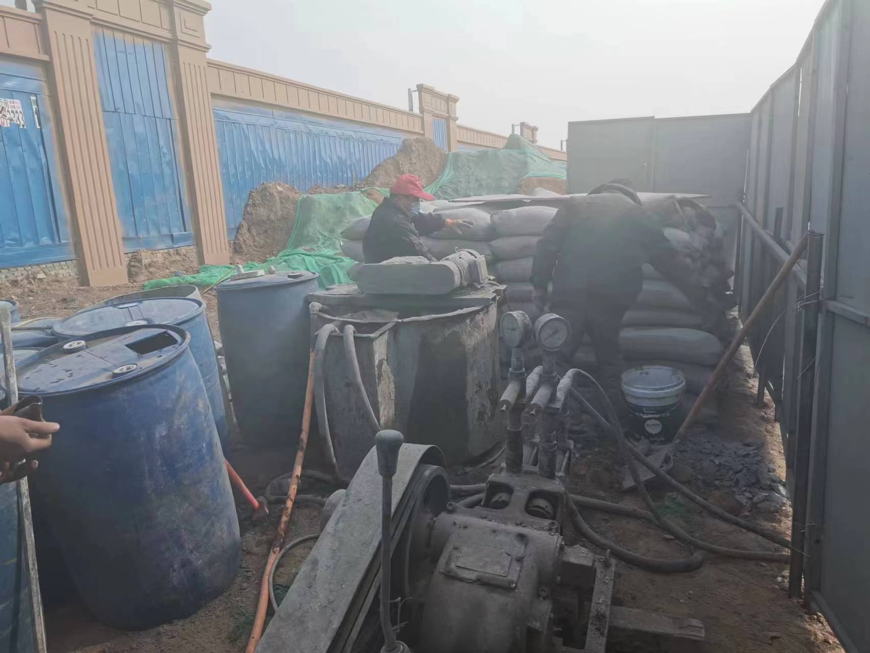 龙子湖房屋下沉注浆